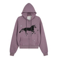Street Style Purple Horse Hoodie