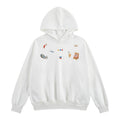 Hip-Hop Style White Patch Hoodie